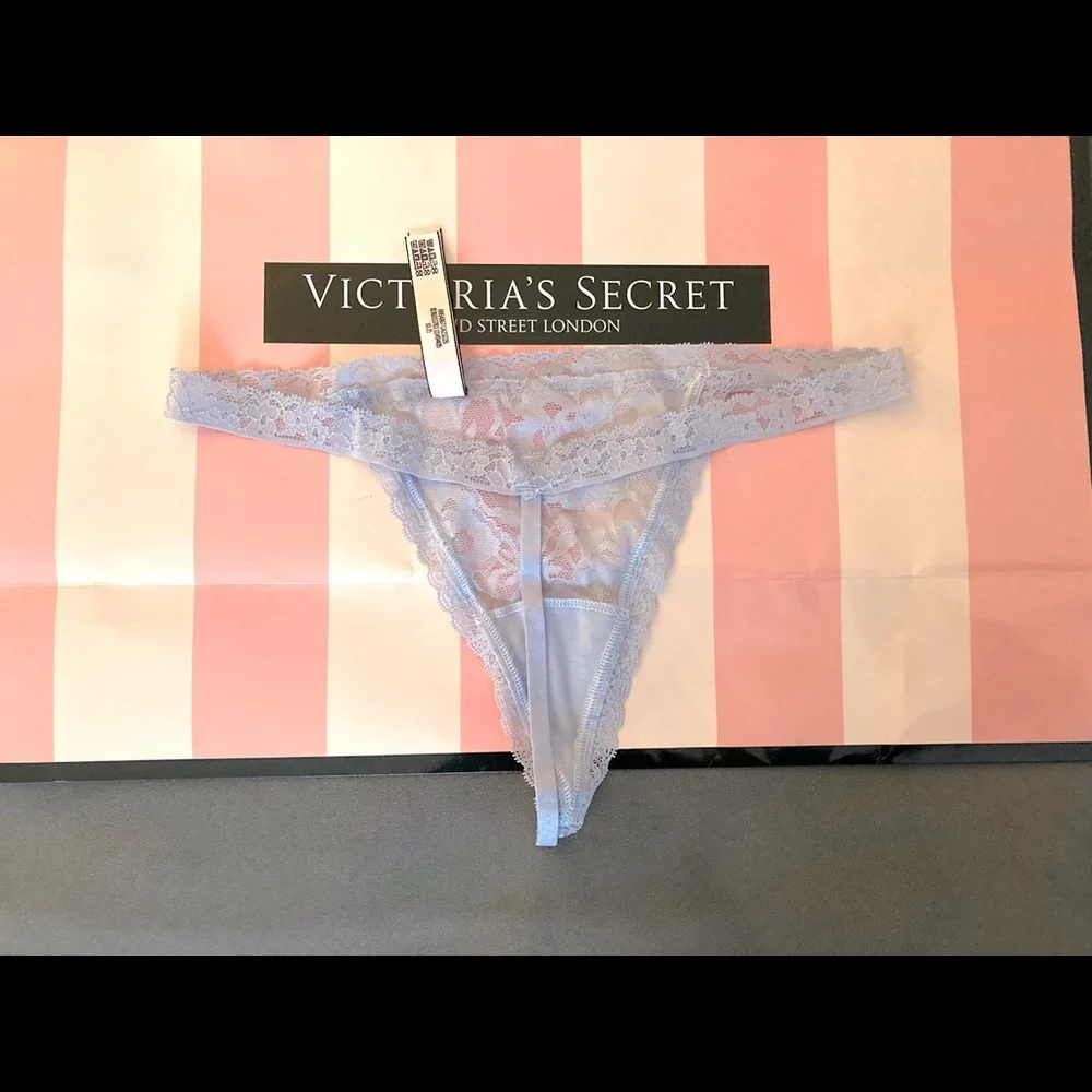 🔥Flash Sale🔥3 New Victoria’s Secret very sexy lace V-string panties bundle - Picture 8 of 11